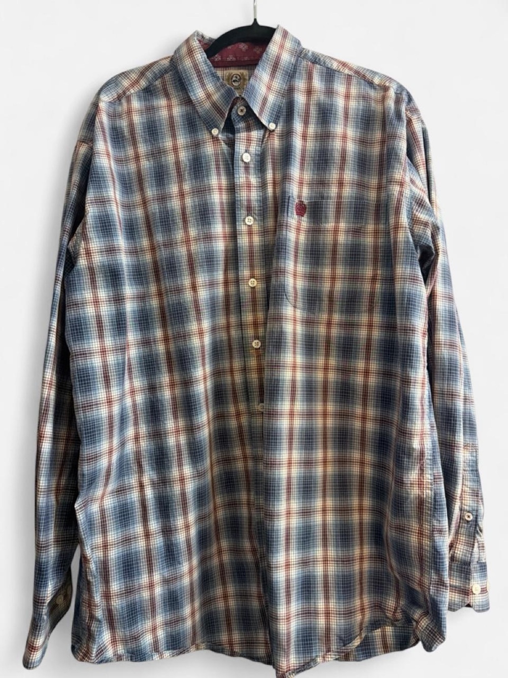Cinch Men's Plaid Button-Down Shirt - Blue & Brown